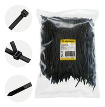 Abracadeira Nylon Plástica 4.8 X 200 Mm Preta 1000un Vollekz Abracadeira Nylon Plástica 4.8 X 200 Mm Preta 1000un Vollekz