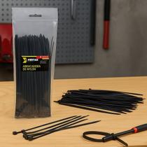 Abraçadeira nylon preta 3,6x200 100pcs fertak presilha plastico Abraçadeira nylon preta 3,6x200 100pcs fertak presilha plastico