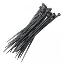 Abraçadeira Nylon Preta Cinta Plástica Para Cabos Tamanho Médio 20CM X 3,6mm Com 100 Unidades