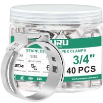 Abraçadeira OURU 3/4" 40 peças Anéis PEX de aço inoxidável