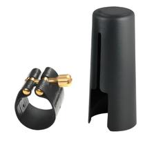 Abraçadeira Para Saxofone Soprano + Capa Boquilha Free Sax