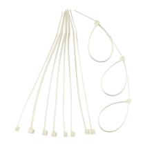 Abraçadeira Plástica - Nylon Branca Emb. 100 peças, Opção: Branco(a), Tamanho: 300,0 x 3,6mm