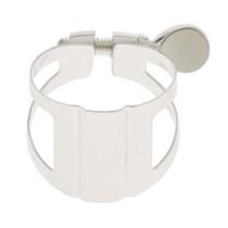 Abraçadeira Presilha Para Sax Alto Prata De 1 Parafuso.
