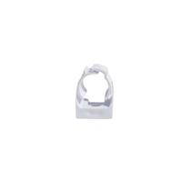 Abraçadeira pvc 1/2" branca - maxxbox