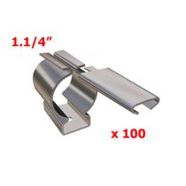 Abraçadeira Tipo D Com Cunha De 1.1/4 - 100 Unidades