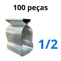 Abracadeira Tipo D Cunha 12 Aço Carbono Com100pçs