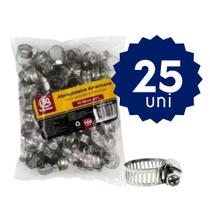 Abraçadeira Tipo Rosca Sem Fim Americana 19-25mm 3/4 Para Mangueiras Tubos Conexões Gáz Abraçadeira Tipo Rosca Sem Fim Americana 19-25mm 3/4 Para Mangueiras Tubos Conexões Gáz