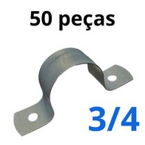 Abraçadeira Tipo U 34 Polegada C 50 Peças Primus Já Cor Prateado Abraçadeira Tipo U 34 Polegada C 50 Peças Primus Já Cor Prateado