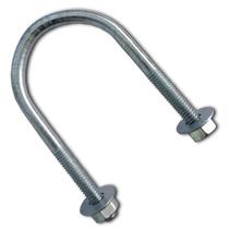 Abraçadeira Tipo U Vergalhão 2.1/2" X 3/8" - 25 Unidades