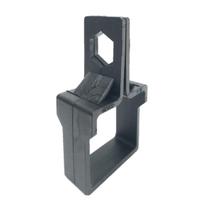 Abraçadeira Tubo Quadrado 40mm c/ Conector Sextavado 10 pcs