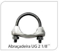 Abraçadeira ug 2.1/8 para escapamento de carro.