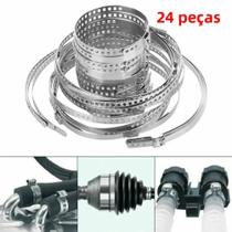 Abraçadeiras Ajustáveis De Aço Inoxidável Para Coifa De CV, 24 Peças, Para Eixo Cardan De Carros Abraçadeiras Ajustáveis De Aço Inoxidável Para Coifa De CV, 24 Peças, Para Eixo Cardan De Carros