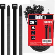Abraçadeiras BethTie 26" 120 unidades, resistentes a UV, resistentes a UV