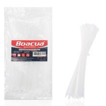 Abraçadeiras Boacua de 8 cm de nylon autotravante branco (100 unidades) Abraçadeiras Boacua de 8 cm de nylon autotravante branco (100 unidades)
