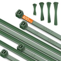 Abraçadeiras de cabo Idemeet PA66 Green 400 unidades 10+20+30+40 cm Heavy Duty