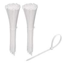 Abraçadeiras de cabo KOOWIN, pacote com 200, nylon, plástico, 20 cm, brancas
