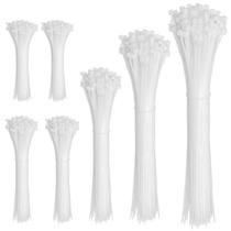 Abraçadeiras de cabo OUPENG 600 unidades de nylon com travamento automático, tamanhos variados Abraçadeiras de cabo OUPENG 600 unidades de nylon com travamento automático, tamanhos variados