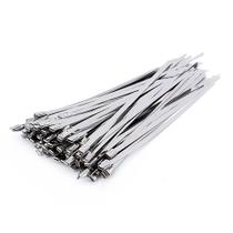 Abraçadeiras de cabo revestidas com envoltório de escape de aço inoxidável de 8 polegadas