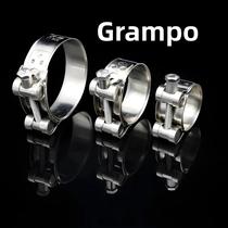 Abraçadeiras De Mangueira Em Aço Inoxidável De Alta Resistência, Clipes Para Tubos De Escape,