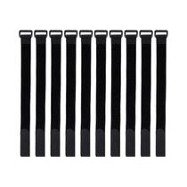 Abraçadeiras De Nylon Ajustáveis 10-100pcs Reutilizáveis Com Gancho E Laço Para Organização E