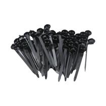 Abraçadeiras De Nylon Pretas 100 Peças, Clipes De Fixação Para Chicotes De Fios, Organizadores De