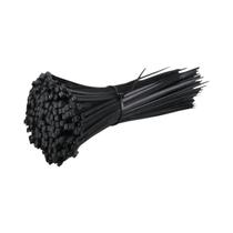 Abraçadeiras De Nylon Pretas Auto-Travantes 100 Peças 5x300 4x200, Conjunto De Cintas Para Abraçadeiras De Nylon Pretas Auto-Travantes 100 Peças 5x300 4x200, Conjunto De Cintas Para