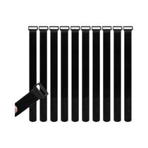 Abraçadeiras De Nylon Reutilizáveis 10 Peças Com tiras autocolantes Para Organização De Fios E Cabos Solução