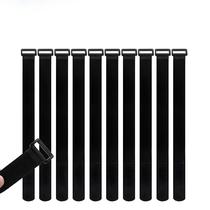 Abraçadeiras De Nylon Reutilizáveis 10 Peças Com tiras autocolantes Para Organização De Fios E Cabos Solução Abraçadeiras De Nylon Reutilizáveis 10 Peças Com tiras autocolantes Para Organização De Fios E Cabos Solução