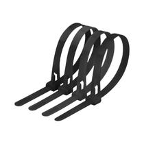 Abraçadeiras De Nylon Reutilizáveis Coloridas 100 Peças, Tipo Zíper Com Laço Destacável Para