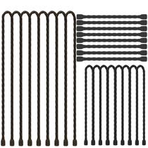 Abraçadeiras de silicone Abraçadeiras de borracha reutilizáveis genéricas 6/12/18 polegadas