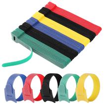 Abraçadeiras GliSun 120PCS, fecho reutilizável, organizador de cabos de 15 cm Abraçadeiras GliSun 120PCS, fecho reutilizável, organizador de cabos de 15 cm