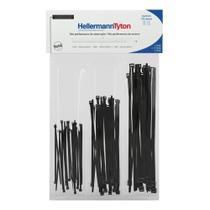 Abraçadeiras Hellermann em Nylon T18R (100x2,5mm) T30R (150x3,6mm) T50R (200x4,6mm) Preto