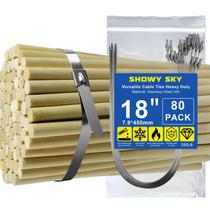Abraçadeiras metálicas SHOWY SKY 80 unidades de aço inoxidável 390 kg Abraçadeiras metálicas SHOWY SKY 80 unidades de aço inoxidável 390 kg