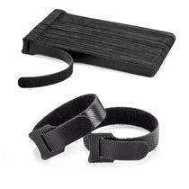 Abraçadeiras OneLeaf 80 unidades reutilizáveis pretas ajustáveis 15 cm Abraçadeiras OneLeaf 80 unidades reutilizáveis pretas ajustáveis 15 cm