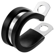Abraçadeiras para cabos ELECFUN 1/4" em aço inoxidável com revestimento de borracha