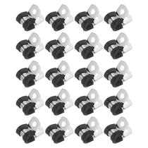 Abraçadeiras para cabos M METERXITY 6 mm com revestimento de borracha, pacote com 20 Abraçadeiras para cabos M METERXITY 6 mm com revestimento de borracha, pacote com 20