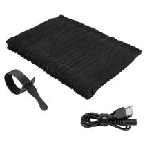 Abraçadeiras reutilizáveis Trilancer, pacote com 100, 6" x 1,2 cm, nylon preto Abraçadeiras reutilizáveis Trilancer, pacote com 100, 6" x 1,2 cm, nylon preto