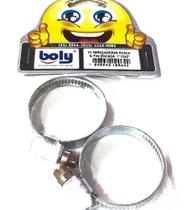 Abraçadeiras Rosca Sem Fim Zincadas 1.1/2" x 2" Kit 2 Pçs Boly