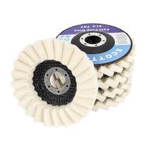 Abrasivos de disco com aba de feltro SCOTTCHEN 4,5 cm x 2,1 cm para rebarbadora Abrasivos de disco com aba de feltro SCOTTCHEN 4,5 cm x 2,1 cm para rebarbadora