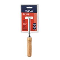 Abre Trinca Triângular 6x6cm Lâmina Aço e Cabo Madeira Atlas