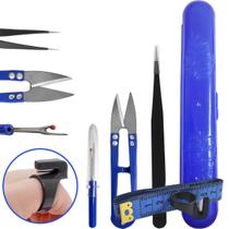 Abridor Casa Fita Metrica Pinça Tesoura Anel Cortador Linha