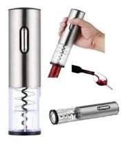 Abridor D Vinho Automático Á Bateria Recarregável Usb Inox