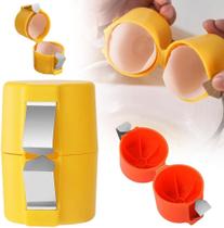 Abridor de casca de ovo Boenim 2024 Egg Cracker Tool Yellow (1 unidade)