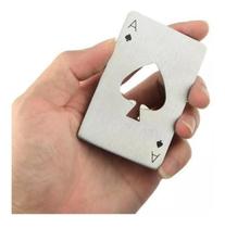 Abridor De Garrafa Carta Baralho Aço Inoxidavel Portátil 2un