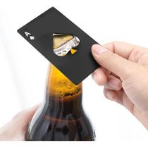 Abridor De Garrafa Carta Baralho Aço Luxo Cerveja Presente