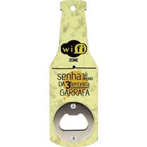 Abridor De Garrafa Cerveja Mdf (Ck2326) - Amarelo Wifi