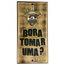 Abridor de Garrafa de Parede Rústico - Bora Tomar Uma 25x12