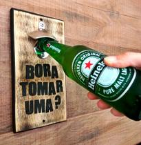 Abridor de Garrafa de Parede Rústico - Bora Tomar Uma