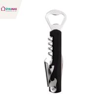 Abridor de Garrafa e Saca-Rolha 2 em 1 Aço Resistente e Design Ergonômico Cozinha e Lazer Abridor de Garrafa e Saca-Rolha 2 em 1 Aço Resistente e Design Ergonômico Cozinha e Lazer