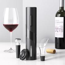 Abridor De Garrafa Elétrico A Pilha Para Vinho Saca Rolhas Acessórios Kit Cortador Aerador e Rolha